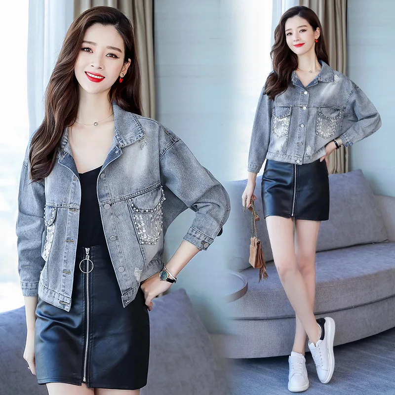 2019 New Style Jeans Coat Women's Spring Korean-style Students BF Style Slim Fit Versatile Short Jacket
2019 New Style Jeans Coat Women's Spring Korean-style Students BF Style Slim Fit Versatile Short Jacket