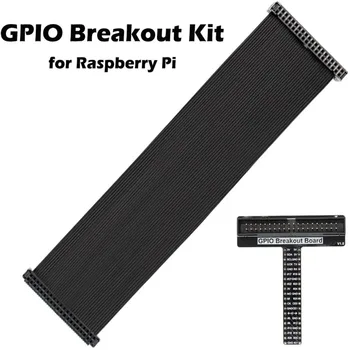 iUniker Raspberry Pi GPIO Cable Breakout Expansion Kit - Assembled T Type Pi Breakout + Ribbon for Raspberry Pi 3B+/3B/2B/1B+ 
iUniker Raspberry Pi GPIO Cable Breakout Expansion Kit - Assembled T Type Pi Breakout + Ribbon for Raspberry Pi 3B+/3B/2B/1B+