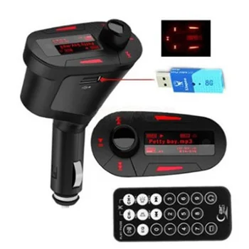 Car Kit MP3 Player Wireless FM Transmitter USB SD MMC Red LCD Auto Car Audio Player Remote Control
Car Kit MP3 Player Wireless FM Transmitter USB SD MMC Red LCD Auto Car Audio Player Remote Control