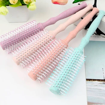 4colors Fashion Women's Cool Roller Comb Simple Household Diagonal Grain Curly Hair round Tail Comb 
4colors Fashion Women's Cool Roller Comb Simple Household Diagonal Grain Curly Hair round Tail Comb