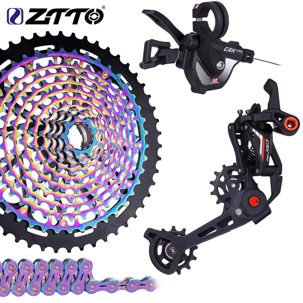 ZTTO 11 Speed 9T MTB XD Shifter Group Set Mountain Bike 1*11S Long Cage 11speed Bicycle Cassette Chain and rear Derailleur