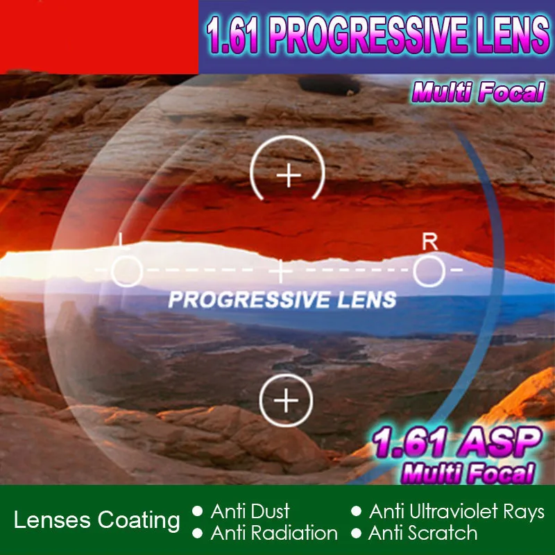 1.61 Standard Progressive Prescription Spectacle Customized Optical Lenses 2 pcs with UV Protection & Anti-Reflection Coating
1.61 Standard Progressive Prescription Spectacle Customized Optical Lenses 2 pcs with UV Protection & Anti-Reflection Coating