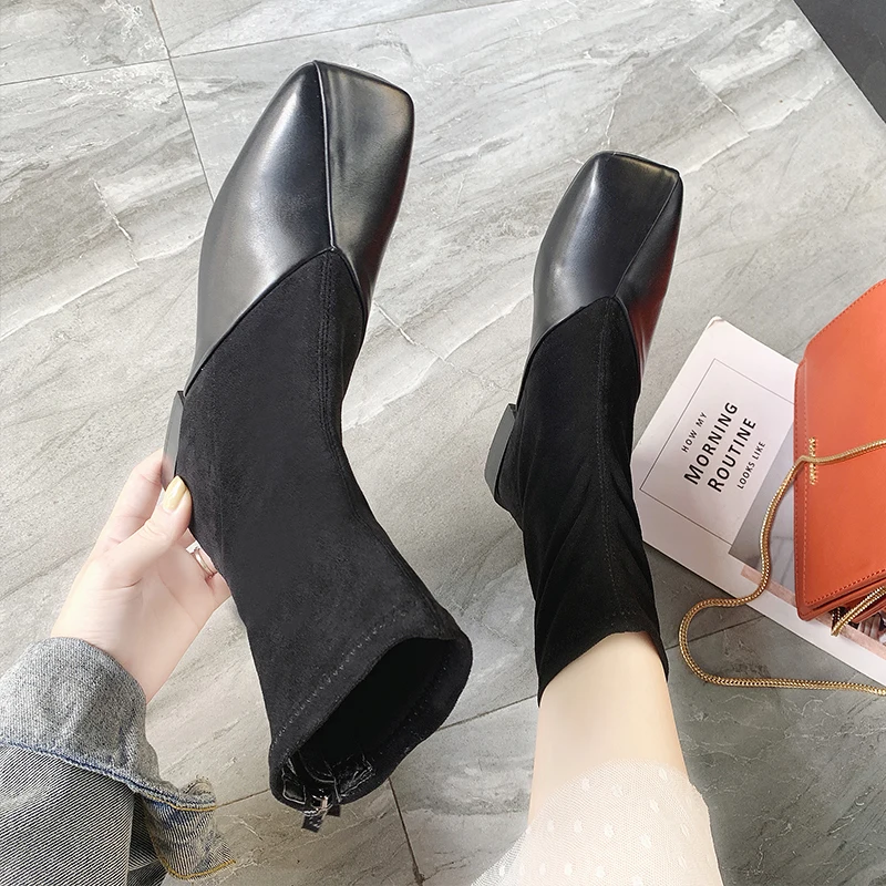Lady Boots Chunky Heel Shoes Low Heels booties Round Toe Luxury Designer Lace Up Bootee Woman 2019 Ladies Mid-Calf Rubber Fashio
Lady Boots Chunky Heel Shoes Low Heels booties Round Toe Luxury Designer Lace Up Bootee Woman 2019 Ladies Mid-Calf Rubber Fashio