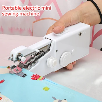 Electric Mini Sewing Machine Handheld Hand Sewing Machine Tailor Needlework Cloth Fabric Tread Rewind Stitch With Sewing Box Kit
Electric Mini Sewing Machine Handheld Hand Sewing Machine Tailor Needlework Cloth Fabric Tread Rewind Stitch With Sewing Box Kit