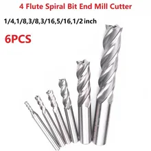 End Mill Cutters For CNC Milling Machine HSS Flute Spiral Bit End Mill Cutter 1/8 3/16 1/4 5/16 3/8 1/2inch Power Tools Parts
End Mill Cutters For CNC Milling Machine HSS Flute Spiral Bit End Mill Cutter 1/8 3/16 1/4 5/16 3/8 1/2inch Power Tools Parts