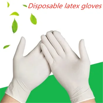 100 Pcs Disposable Gloves Latex White Non-slip Thicken Rubber Gloves Baking Garde Kitchen Household Clean Product Protect
100 Pcs Disposable Gloves Latex White Non-slip Thicken Rubber Gloves Baking Garde Kitchen Household Clean Product Protect
