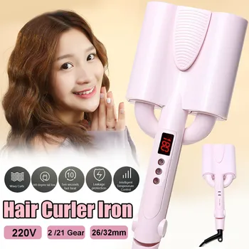 26/32mm Ceramic Three tube Hair curler Iron Triple Barrel Deep Wave water ripple egg rolls hair curling iron Hair Styling tool
26/32mm Ceramic Three tube Hair curler Iron Triple Barrel Deep Wave water ripple egg rolls hair curling iron Hair Styling tool