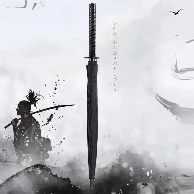 Black Samurai Sword Handle Umbrella Ninja Katana Japanese Long Umbrella Manual Open Multifunction Cosplay Party Supplies
Black Samurai Sword Handle Umbrella Ninja Katana Japanese Long Umbrella Manual Open Multifunction Cosplay Party Supplies