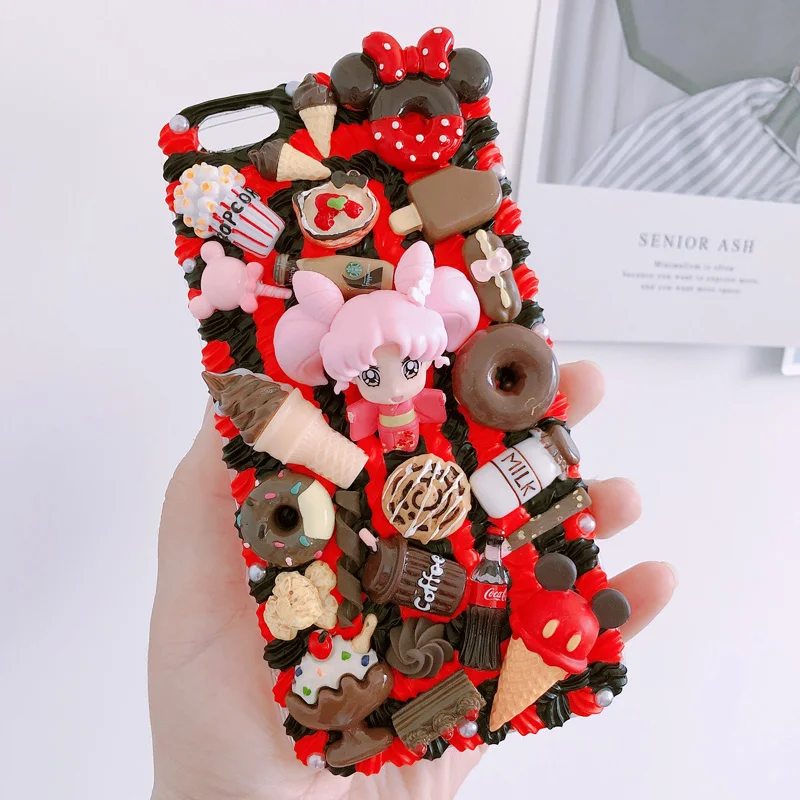 Чехол для Samsung note 8/plus сделай сам 3D Sailor Moon чехол телефона Galaxy s8/s9/s10 + s6/s7edge ручной