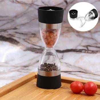 Black Manual Pepper Grinder Seasoning Jar Multifunctional Spice Grinder Rotating Seasoning Box Kitchen Tool 
Black Manual Pepper Grinder Seasoning Jar Multifunctional Spice Grinder Rotating Seasoning Box Kitchen Tool