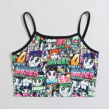 Women's sleeveless printed short vest top Sexy Slim Tank Crop Top 2020 New Короткий жилет Gilet corto Chaleco corto #S
Women's sleeveless printed short vest top Sexy Slim Tank Crop Top 2020 New Короткий жилет Gilet corto Chaleco corto #S