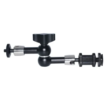 Articulating Rosette Arm Max 7 Inches Long with Cold Shoe Mount & Standard 1/4"-20 Threaded Screw Adapter
Articulating Rosette Arm Max 7 Inches Long with Cold Shoe Mount & Standard 1/4"-20 Threaded Screw Adapter