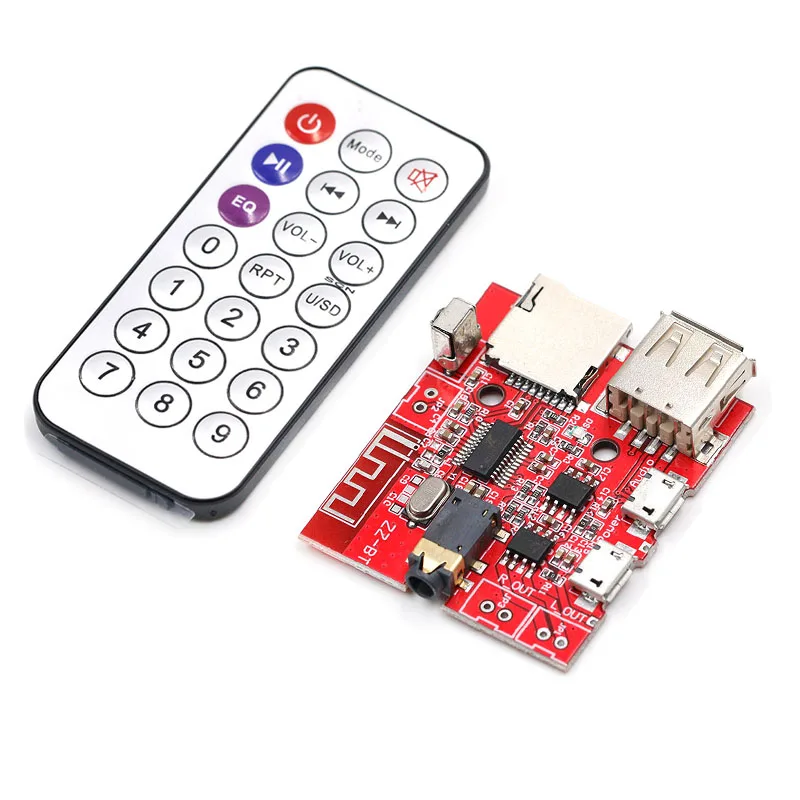 1Set Bluetooth 4.1 MP3 WAV Decoding Board Car Speaker Audio Receiver 3W Amplifier Module Support USB TF U-DISK IR Remote Board
1Set Bluetooth 4.1 MP3 WAV Decoding Board Car Speaker Audio Receiver 3W Amplifier Module Support USB TF U-DISK IR Remote Board