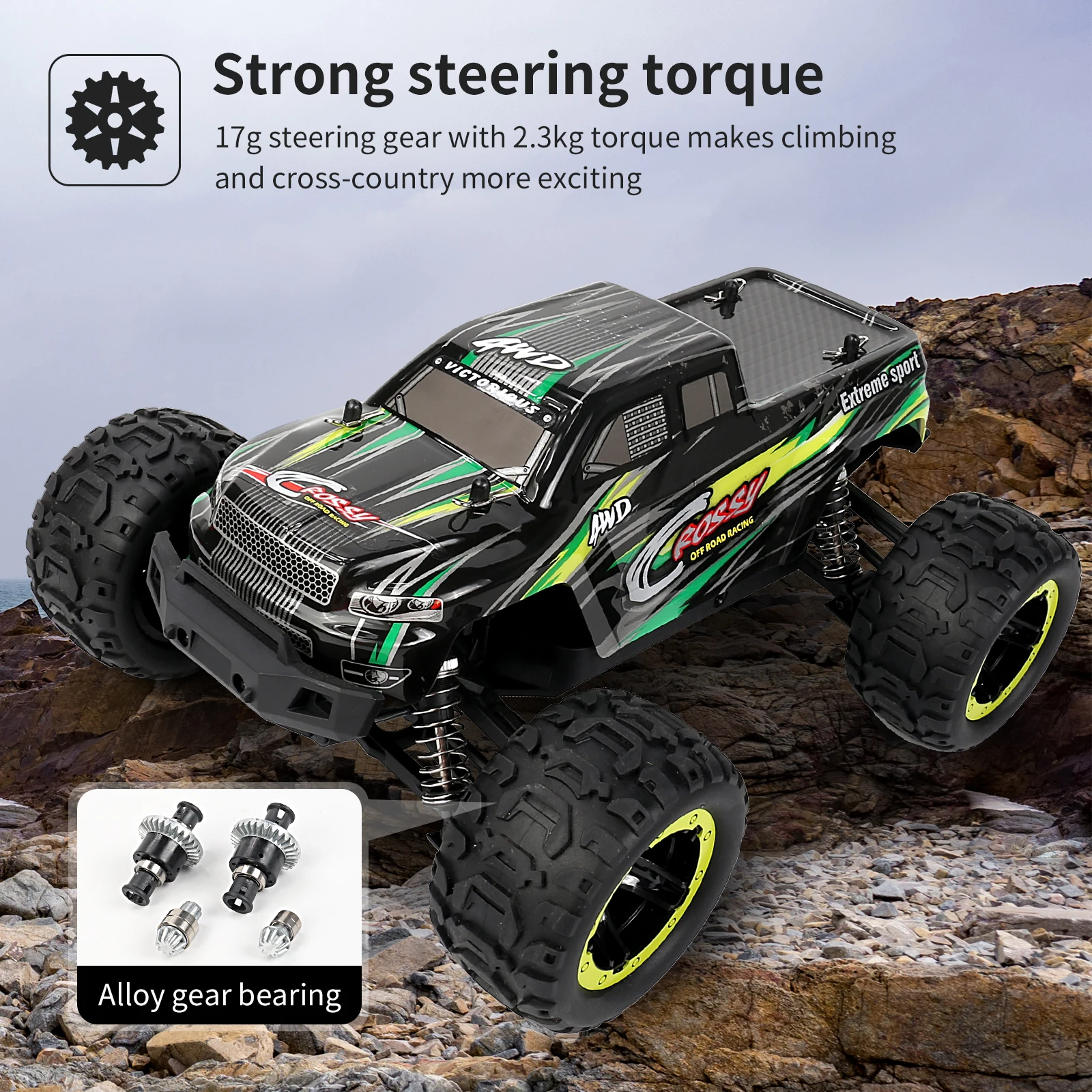 RC Cars 1:16 Remote Control Vehicle 40Km / H with 2.4 Ghz Radio Controller Off-Road Vehicle for Children and Adults
RC Cars 1:16 Remote Control Vehicle 40Km / H with 2.4 Ghz Radio Controller Off-Road Vehicle for Children and Adults