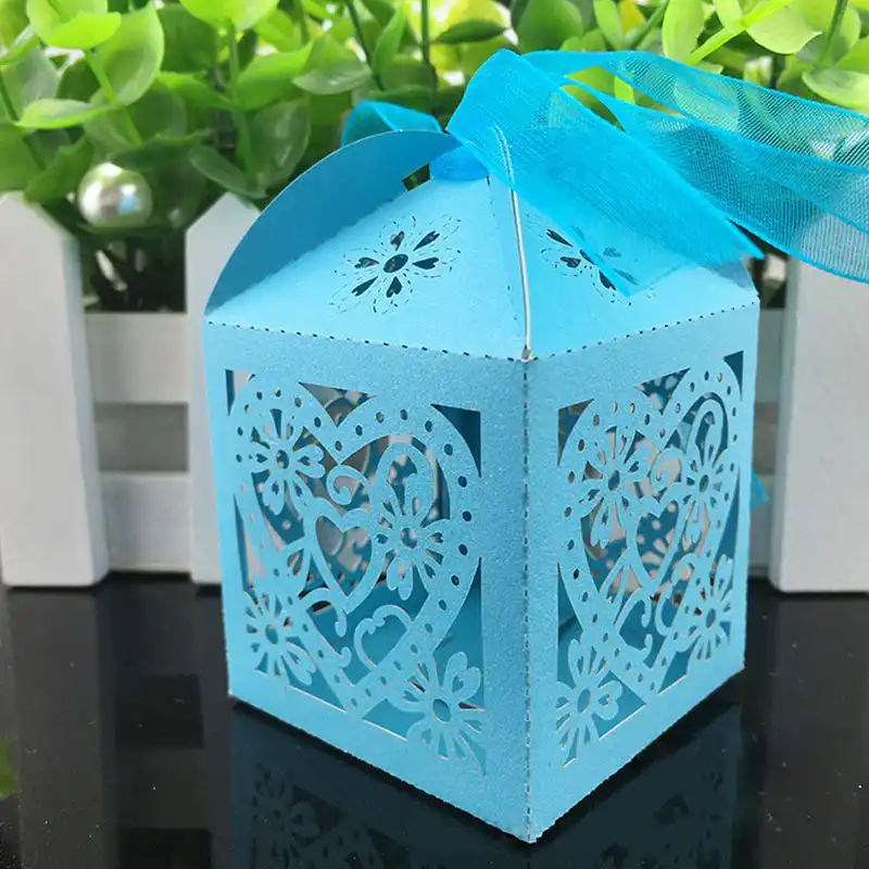 bag 50pcs/lot wedding vintage candy box chocolate packaging gift