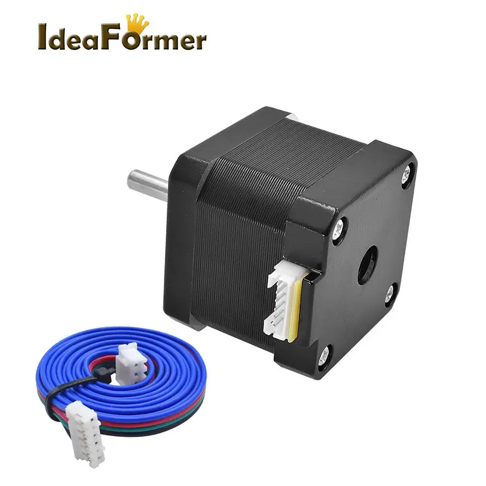 IdeaFormer 3D Printer Nema 42 Hybrid Stepper Motor CNC XYZ Axis 42*42*40mm 42BYGH40H-23D 4-lead 1.5A 500mN.m with Motor Cable
IdeaFormer 3D Printer Nema 42 Hybrid Stepper Motor CNC XYZ Axis 42*42*40mm 42BYGH40H-23D 4-lead 1.5A 500mN.m with Motor Cable