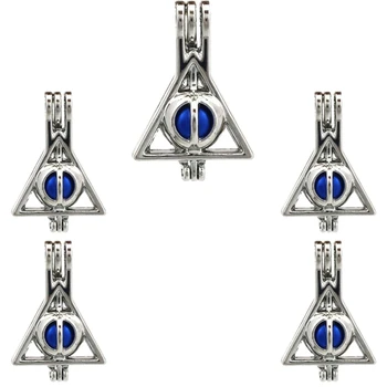 5PCS Openable Triangle Round Necklace locket Aromatherapy Essential Oil Diffusion Pearl Cage Pendant k692
5PCS Openable Triangle Round Necklace locket Aromatherapy Essential Oil Diffusion Pearl Cage Pendant k692