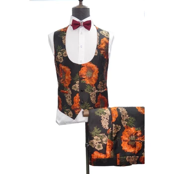 New men's suit orange jacquard eye-catching quality party trailblazer + trousers + vest suit men's leisure slim trailblazer jack
New men's suit orange jacquard eye-catching quality party trailblazer + trousers + vest suit men's leisure slim trailblazer jack