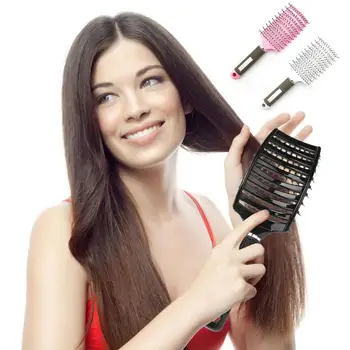 Hairdressing Nylon Large Curved Comb Curved Plastic Heat-Resistant Comb Anti-Static Shape Ribs And Smooth Hair Comb
Hairdressing Nylon Large Curved Comb Curved Plastic Heat-Resistant Comb Anti-Static Shape Ribs And Smooth Hair Comb