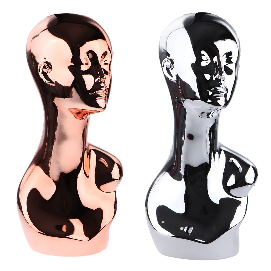 Female Mannequin Head Bust Display Stand Model For Wigs Hair Hat Glasses Jewelry for Showcase Retail Showing Female Mannequin Head Bust Display Stand Model For Wigs Hair Hat Glasses Jewelry for Showcase Retail Showing
