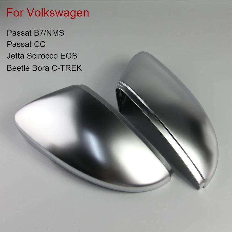 X-CAR 2 шт. матовые хромированные накладки на зеркала заднего вида для Volkswagen Passat B7 CC