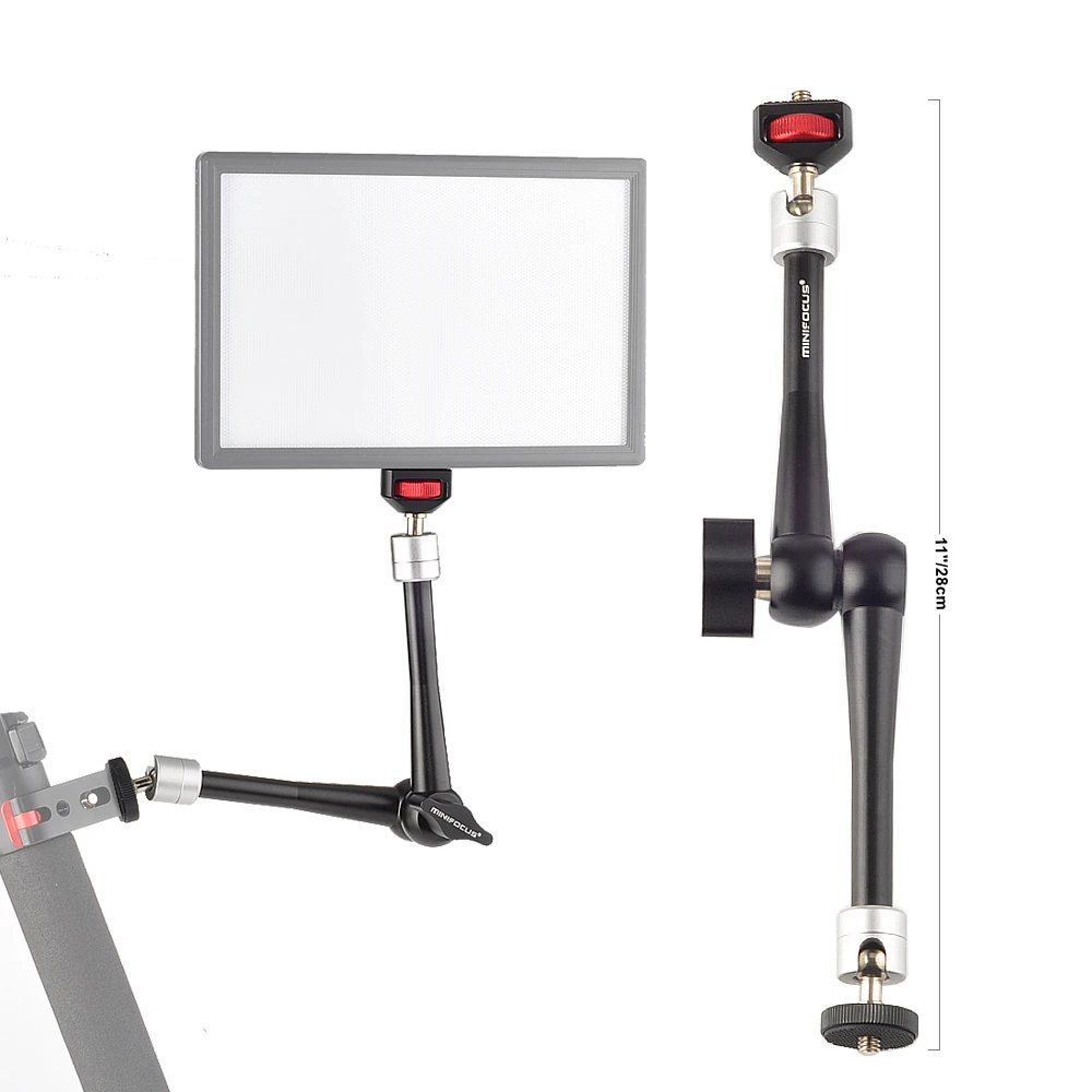 Magic Arm 11'' Articulating Friction Arm Super Clamp Adjustable Rod Clamp Pliers Clip for DSLR Camera Rig/LCD Monitor/LED Lights
Magic Arm 11'' Articulating Friction Arm Super Clamp Adjustable Rod Clamp Pliers Clip for DSLR Camera Rig/LCD Monitor/LED Lights