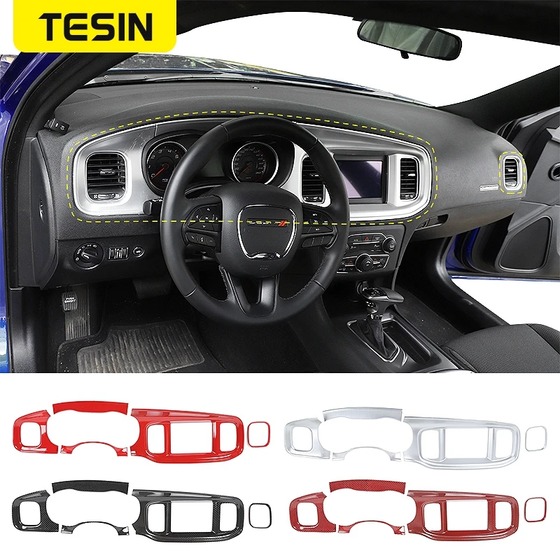 TESIN ABS Interior Accessories Car Central Control Dashboard Instrument Panel Decoration Stickers for Dodge Charger 2015+
TESIN ABS Interior Accessories Car Central Control Dashboard Instrument Panel Decoration Stickers for Dodge Charger 2015+