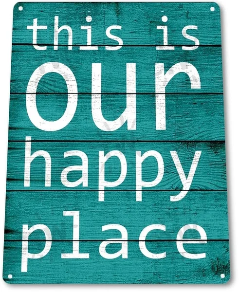 TIN SIGN Happy Place Kitchen Beach Cottage Farm Rustic Metal Decor
TIN SIGN Happy Place Kitchen Beach Cottage Farm Rustic Metal Decor