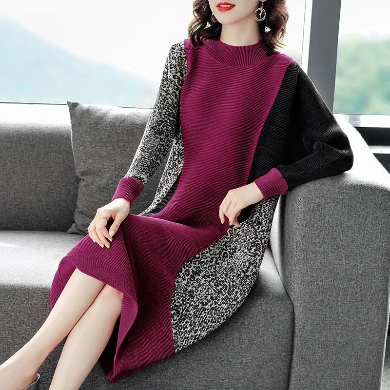Women's Dress Vestidos New 2022 Spring Autumn Woman Knitted Long Sweater pullover Elegant Winter Base Sweater Dresses Female
Women's Dress Vestidos New 2022 Spring Autumn Woman Knitted Long Sweater pullover Elegant Winter Base Sweater Dresses Female