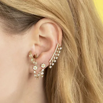Prong set Cz Drop charm Tassel earring Gold silver color Gorgeous Women sparking bling cubic zirconia jewelry
Prong set Cz Drop charm Tassel earring Gold silver color Gorgeous Women sparking bling cubic zirconia jewelry