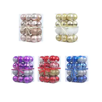 6cm24Pcs Colorful Balls Pendant Set Box/Christmas Tree Decoration Gift/PVC Material/XMAS Decor/Festival Atmosphere Scene Arrange
6cm24Pcs Colorful Balls Pendant Set Box/Christmas Tree Decoration Gift/PVC Material/XMAS Decor/Festival Atmosphere Scene Arrange