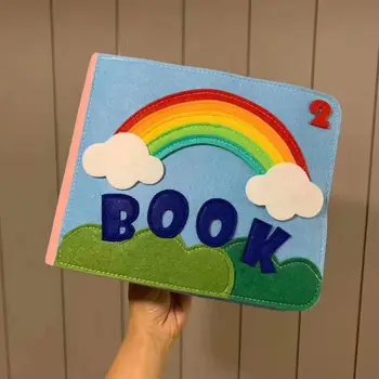 Rainbow 3D Baby Cloth Book Practice Hand Early Learning Education Quiet Book Soft Washable Unfold Parent-Child Interaction Book
Rainbow 3D Baby Cloth Book Practice Hand Early Learning Education Quiet Book Soft Washable Unfold Parent-Child Interaction Book