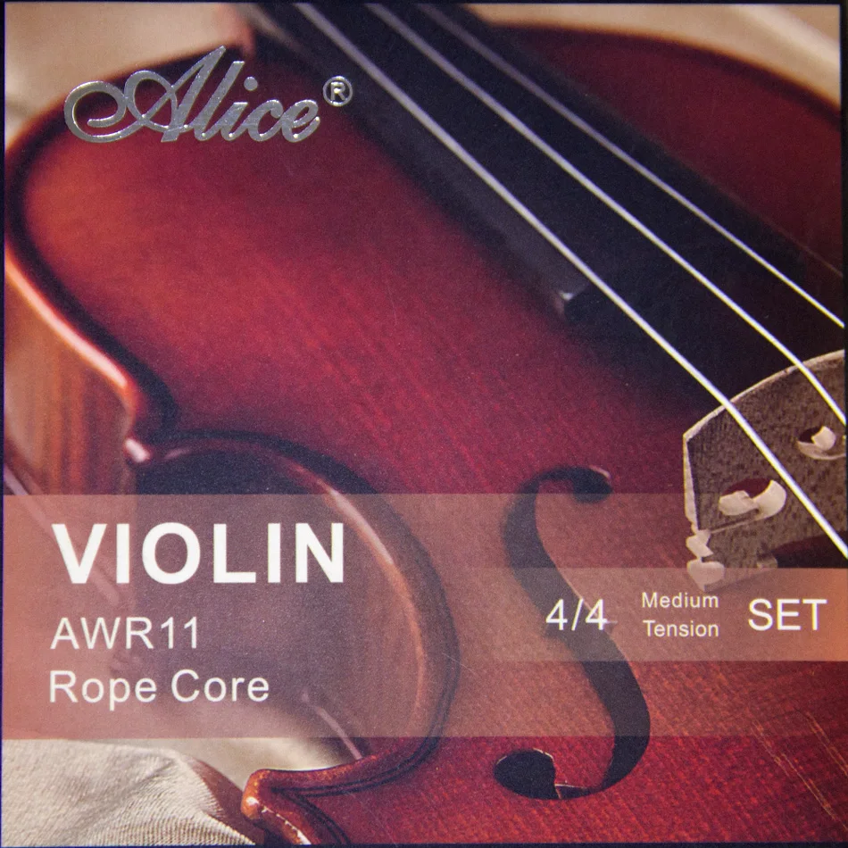 NEW High quality Alice Violin Strings AWR11 Rope Core Formulated for excellence 4/4 Meddium Tension set
NEW High quality Alice Violin Strings AWR11 Rope Core Formulated for excellence 4/4 Meddium Tension set