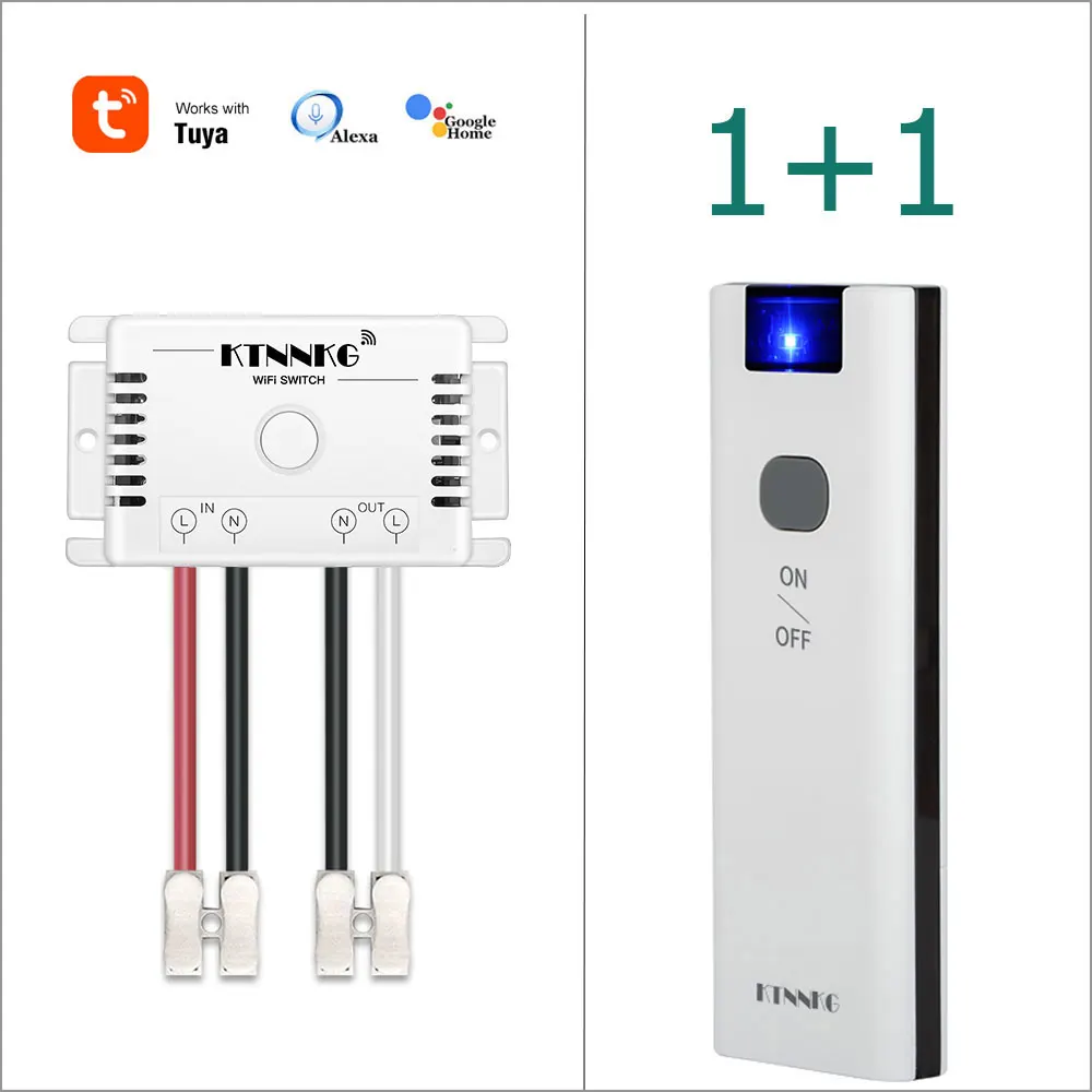 TUYA app 110V 220V wireless universal WIFI or remote control switch, timing, voice control, with wall-mounted 200M RF
TUYA app 110V 220V wireless universal WIFI or remote control switch, timing, voice control, with wall-mounted 200M RF