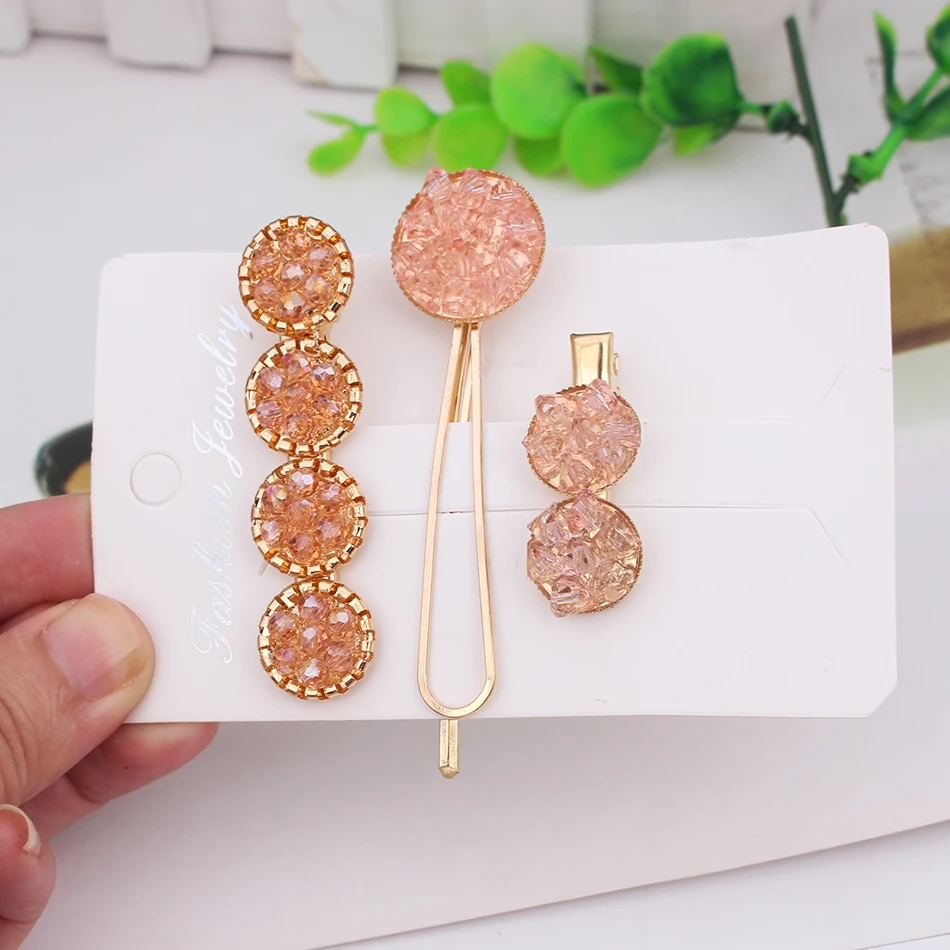 Épingles à cheveux en perles de cristal pour femmes et filles, ensemble d'accessoires pour cheveux, vêtements de sauna délicats, bijoux fantaisie 3