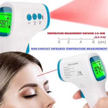 Digital Infrared Temperature Gun LCD Display Non-contact IR Forehead Ear Temperature Measurement for Baby Kids Adults
Digital Infrared Temperature Gun LCD Display Non-contact IR Forehead Ear Temperature Measurement for Baby Kids Adults