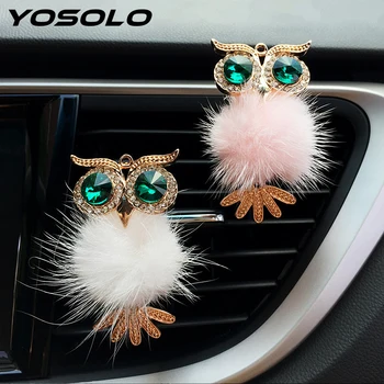 YOSOLO Car Air Freshener Car-styling Auto Outlet Perfume Clip Crystal Owl Vent Solid Fragrance Diffuser Interior Accessories
YOSOLO Car Air Freshener Car-styling Auto Outlet Perfume Clip Crystal Owl Vent Solid Fragrance Diffuser Interior Accessories