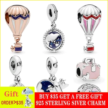 2019 New 925 Sterling Silver Beads Hot Air Balloon Globe Trip Charms fit Original Brand Bracelets DIY Jewelry For Women
2019 New 925 Sterling Silver Beads Hot Air Balloon Globe Trip Charms fit Original Brand Bracelets DIY Jewelry For Women