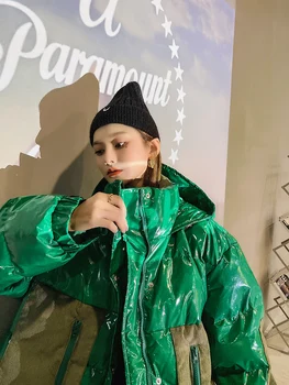 2020 Winter New down cotton hooded Glossy Cotton clothes Women plus size thickening contrast color Fashion cotton-Parker jacket
2020 Winter New down cotton hooded Glossy Cotton clothes Women plus size thickening contrast color Fashion cotton-Parker jacket