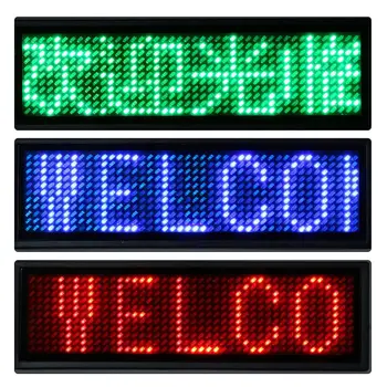 Programmable Mini LED Digital Tag 4 Colors Rechargeable Programmable Scrolling Name Message Tag Sign Eye-catching Led Name Tag
Programmable Mini LED Digital Tag 4 Colors Rechargeable Programmable Scrolling Name Message Tag Sign Eye-catching Led Name Tag