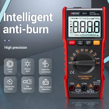 M20 Digital Multimeter 6000 Counts Testers ESR Meter Multimeter AC/DC Ammeter Frequency Meter with Backlight CLH@8
M20 Digital Multimeter 6000 Counts Testers ESR Meter Multimeter AC/DC Ammeter Frequency Meter with Backlight CLH@8