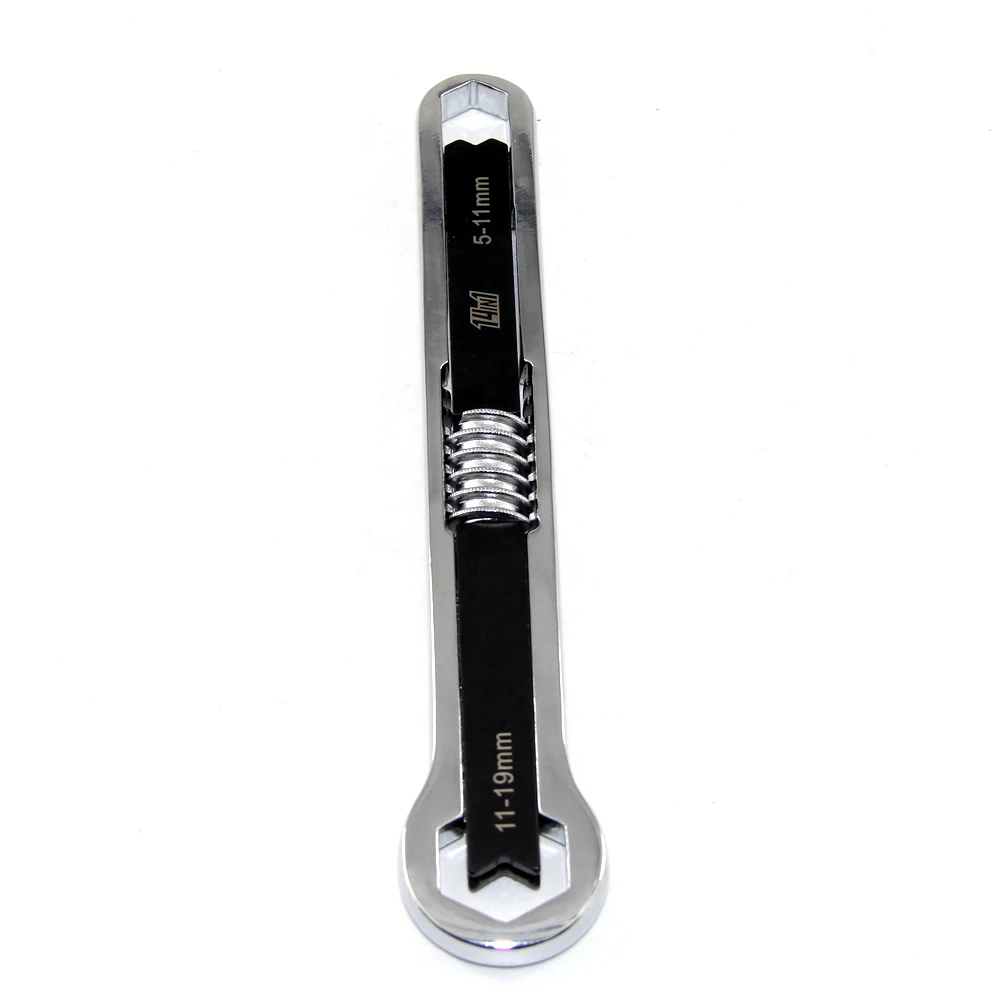 7 inch 14-in-1 5-11mm and 11-19mm Universal Wrench Multi-Function Auto Repair Tools
7 inch 14-in-1 5-11mm and 11-19mm Universal Wrench Multi-Function Auto Repair Tools