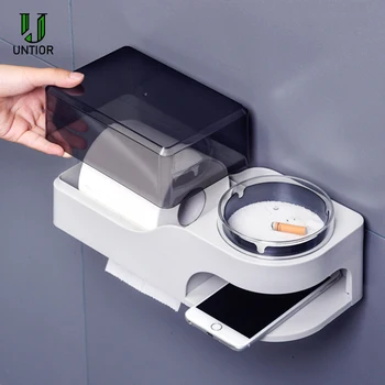 UNTIOR Waterproof Toilet Paper Box Ashtray Suit Wall Mounted Toilet Tissue Box Ashtray Set with Lid Multi Purpose Storage
UNTIOR Waterproof Toilet Paper Box Ashtray Suit Wall Mounted Toilet Tissue Box Ashtray Set with Lid Multi Purpose Storage