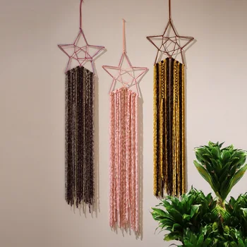 Modern Nordic Style Personality Simple Five-pointed Star Pendant Hand-woven Dream Catcher Pendant Home Decoration
Modern Nordic Style Personality Simple Five-pointed Star Pendant Hand-woven Dream Catcher Pendant Home Decoration