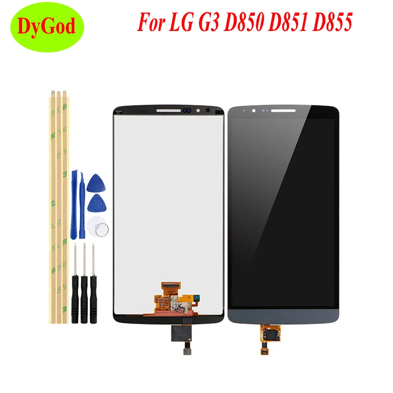 Для LG G3 D850 D851 D855 ЖК дисплей сенсорный экран Полный дигитайзер запасная часть для