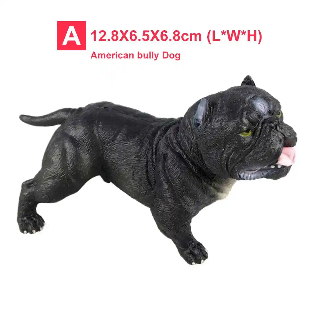 dogo argentino bull terrier american bully dog statue figurine