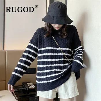 RUGOD Vintage Stripe School Sweater Jumper Knitwear Knitted Pullover Plus Size Korean Style Winter Tops For Women Fall 2019
RUGOD Vintage Stripe School Sweater Jumper Knitwear Knitted Pullover Plus Size Korean Style Winter Tops For Women Fall 2019