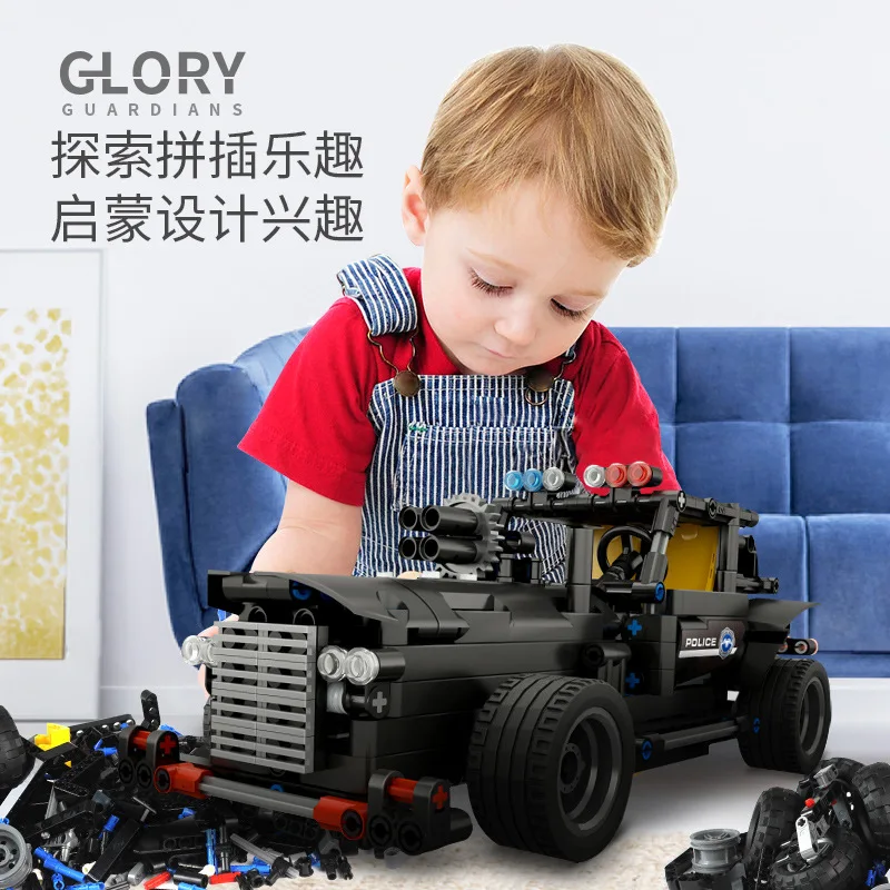 Inserted Building Blocks Model Electric Remote Control Car Hands-on DIY Assembly che bao ENLIGHTEN Educational Building Blocks C
Inserted Building Blocks Model Electric Remote Control Car Hands-on DIY Assembly che bao ENLIGHTEN Educational Building Blocks C