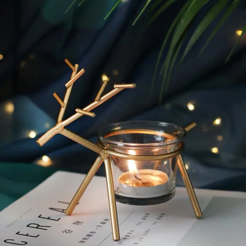 Deer Candle-Holder Tabletop Decoratioin Metal Crafts Iron Party Candlelight Wedding Decoration Ornaments
Deer Candle-Holder Tabletop Decoratioin Metal Crafts Iron Party Candlelight Wedding Decoration Ornaments