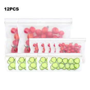 10Pcs EVA Silicone Food Storage Bag Reusable Freezer Bag Leakproof Top Zip Lock Bags Kitchen Organizer Fresh-keeping Bag
10Pcs EVA Silicone Food Storage Bag Reusable Freezer Bag Leakproof Top Zip Lock Bags Kitchen Organizer Fresh-keeping Bag